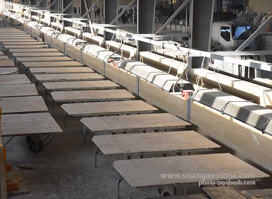 عکس خط تولید صنایع سنگ سی سنگان